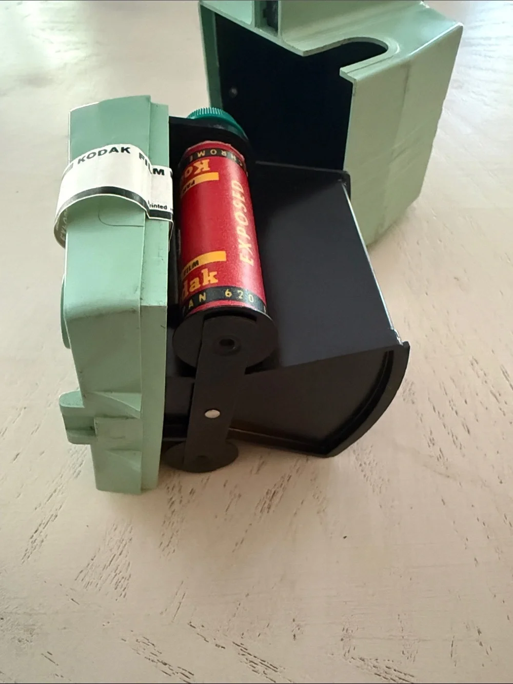 Savoy Imperial Box Camera Seafoam Green with Film 1960’s - untested - Picture 12 of 14